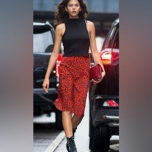 SOLD ON TRR - Realisation Par Naomi Red Heart Silk Sid Skirt Small NWT